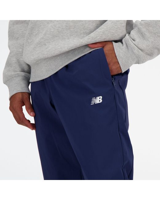New Balance Athletics Stretch Woven jogger In Blue Nylon Woven for men