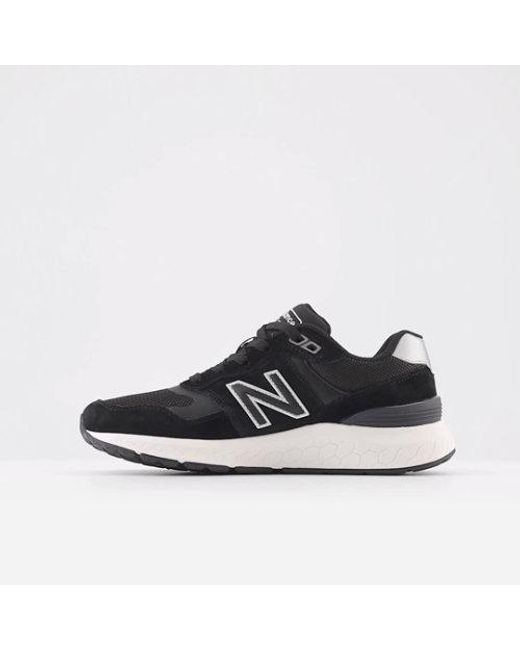 New Balance Walking Fresh Foam 880 V6 In Black/grey Synthetic