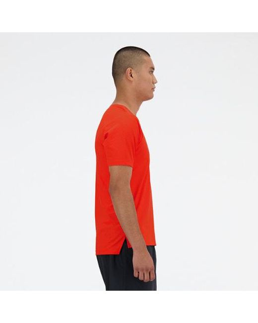 Homme Athletics Jacquard T-Shirt En, Poly Knit, Taille New Balance pour homme en coloris Red