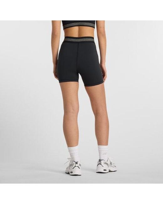 New Balance Blue Ac Fitted Short 5"