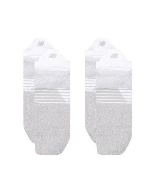 New Balance White Pro Training Cushion Tab Socks 2 Pack