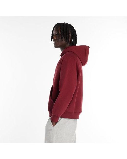 New Balance Red Lny Full Zip Hoodie for men