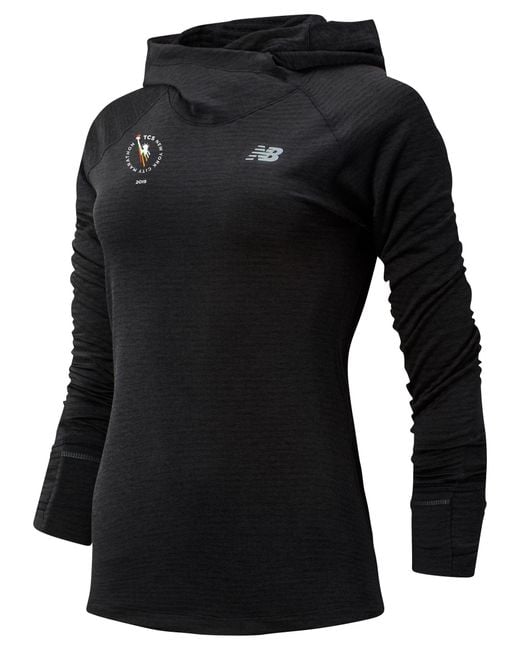 New Balance Synthetic Nyc Marathon Nb Heat Grid Hoodie in Black Lyst