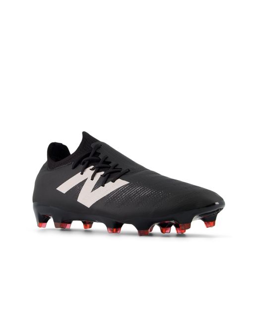New Balance Furon Pro Fg V7+ In Black/white/red Synthetic
