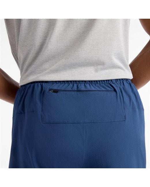 New Balance Blue Rc Essential Short 7" for men