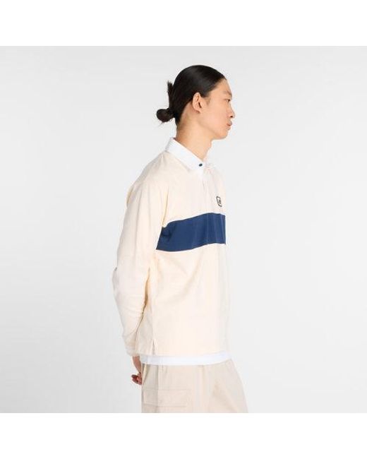 New Balance Blue Rugby Shirt for men
