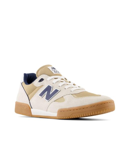New Balance Nb Numeric Tom Knox 600 In White/blue Suede/mesh for men