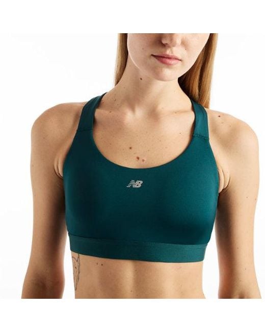 New Balance Gray Nb Essential Train Bra