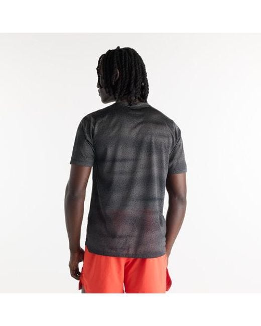 New Balance Black Rc Essential Printed T-Shirt for men