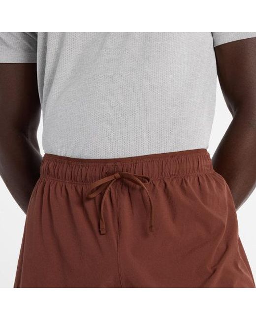 New Balance Brown Rc Short 5" for men