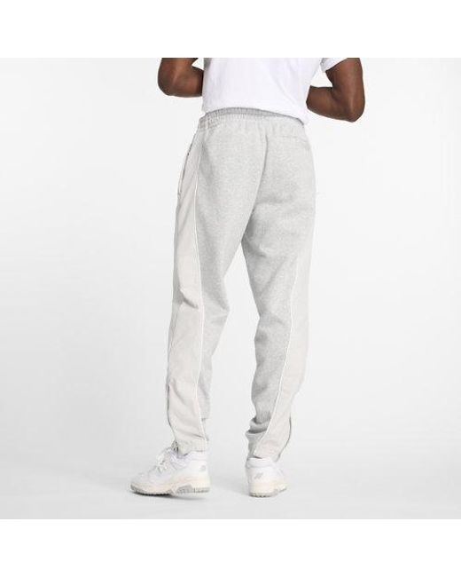 New Balance Gray Hoops Sweatpant for men