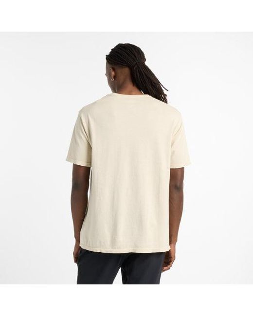New Balance Herren Rest Day Knit Relaxed T-Shirt in Natural für Herren