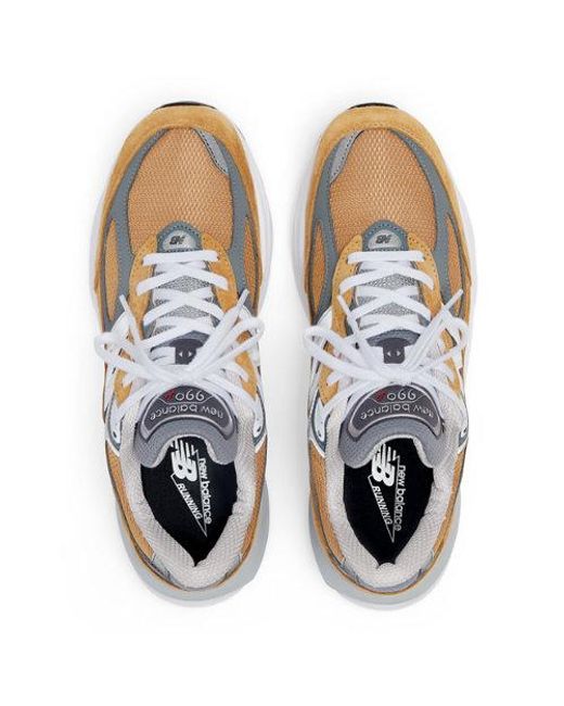New Balance Blue Made In Usa 990v6 In Brown/grey Leather
