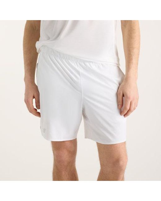 New Balance White Tournament Short for men