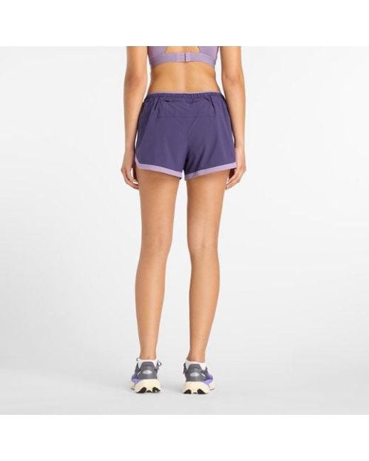 New Balance Blue Rc Essential Short 3"