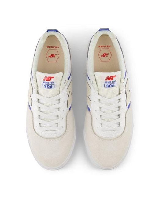 New Balance White Nb Numeric Jamie Foy 306 Skateboarding Shoes