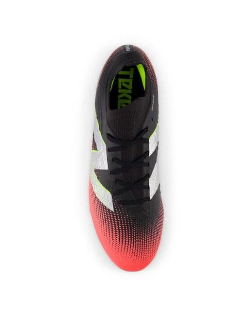 Tekela Magia Low Laced Fg V4+ En, Talla New Balance de color Red