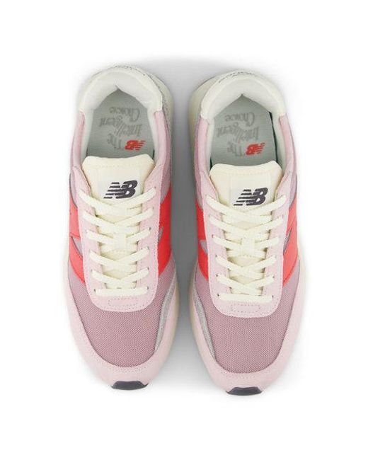 370 En, Gamuza/Malla, Talla New Balance de hombre de color Pink