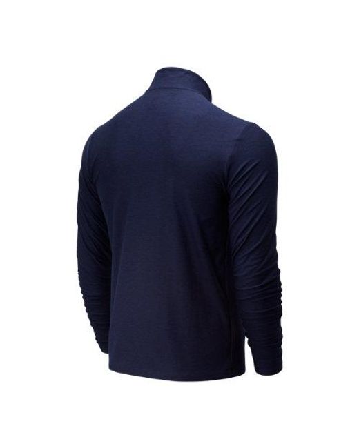 Homme Core Space Dye 1/4 Zip En, Poly Knit, Taille New Balance pour homme en coloris Blue