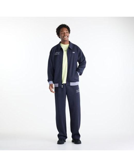 New Balance Blue Sport Legacy Pique Jacket for men