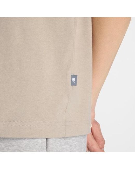 Hombre Chrome Runner T-Shirt En, Algodón, Talla New Balance de hombre de color Brown