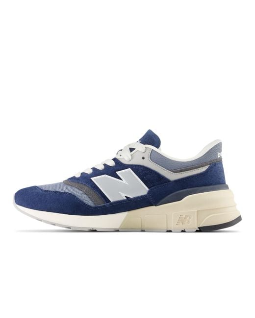 New Balance 997r In Blue/grey Suede/mesh