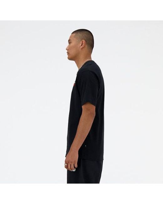 Homme Athletics Premium Logo T-Shirt En, Cotton, Taille New Balance pour homme en coloris Black