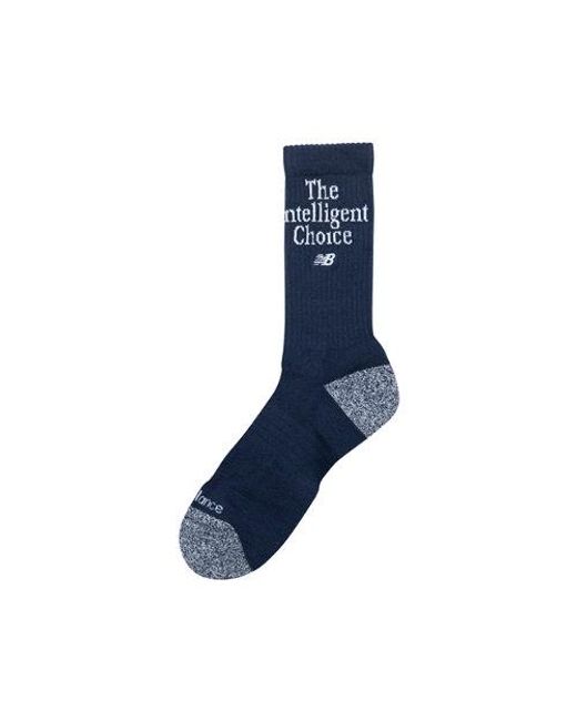 New Balance Blue Active Premium Graphic Crew Socks 1 Pair