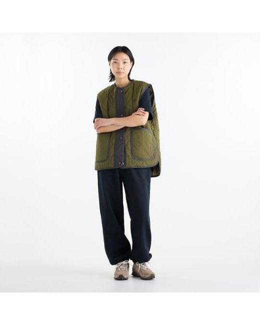 New Balance Green Quilted Vest