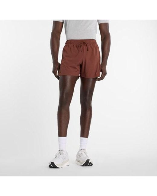 New Balance Brown Rc Short 5" for men