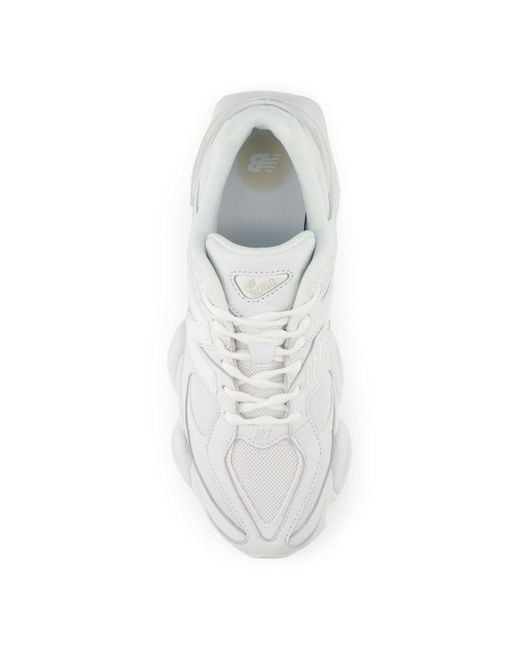 New Balance 9060 In White Leather