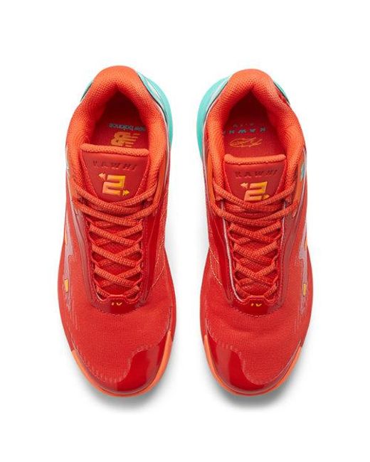 New Balance Red Kawhi Iv Basketball Shoes for men
