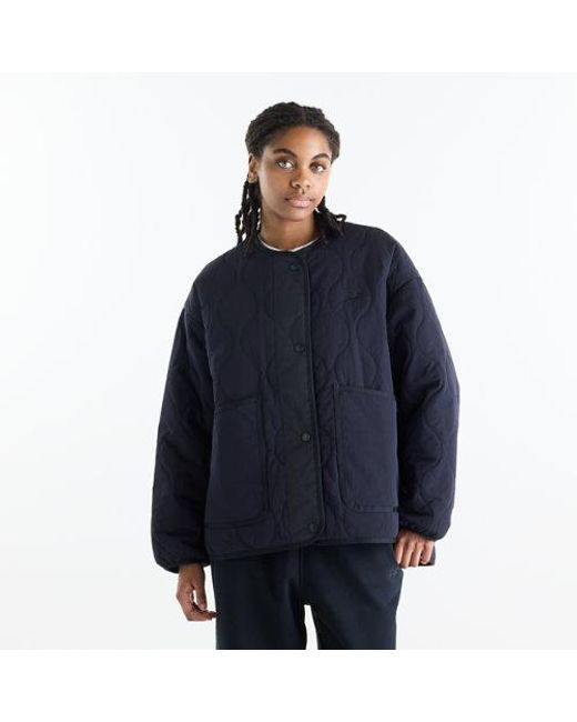 New Balance Blue Quilted Bomber