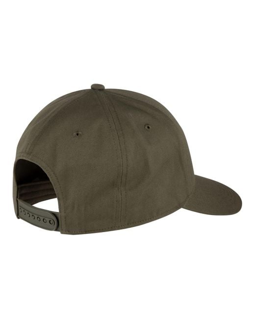 New Balance 6 Panel Structured Snapback In Green Cotton