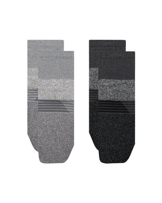 New Balance Black Pro Training Cushion Qtr Socks 2 Pack