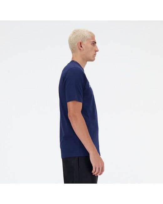 New Balance Blue Sport Essentials Graphic T-Shirt 4 for men