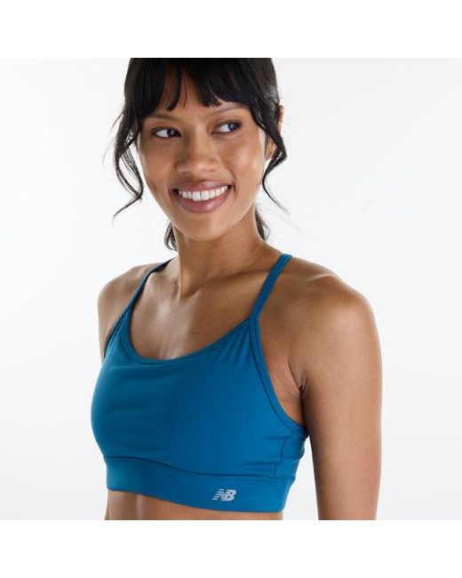 New Balance Blue Nb Essential Yoga Bra