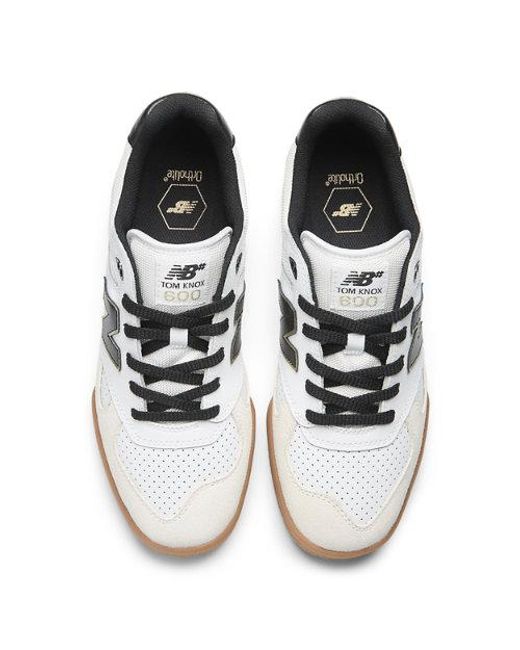 New Balance White Nb Numeric Tom Knox 600 Skateboarding Shoes
