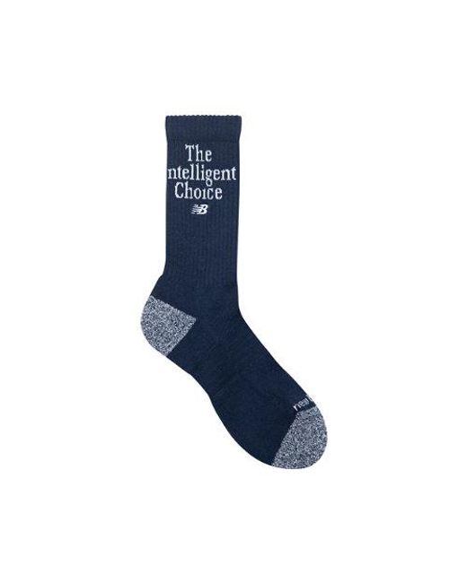 New Balance Blue Active Premium Graphic Crew Socks 1 Pair