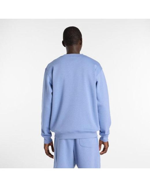New Balance Blue Reimagined Fleece Crew for men