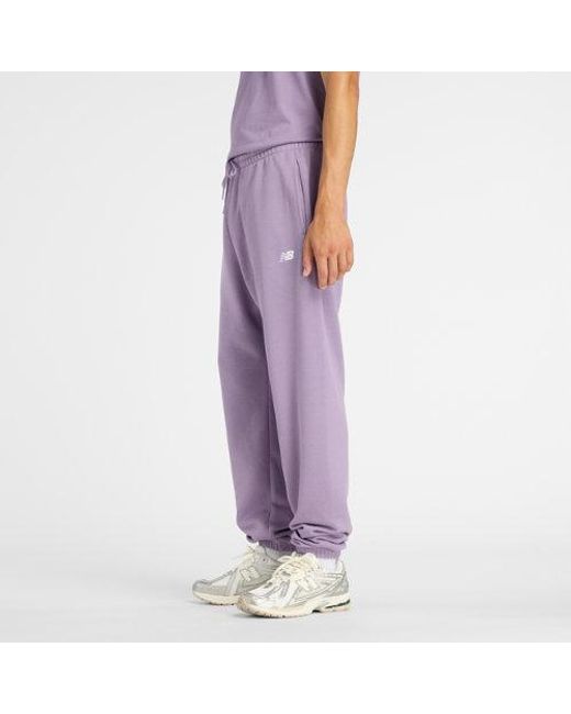 New Balance Purple Sport Essentials French Terry Jogger for men