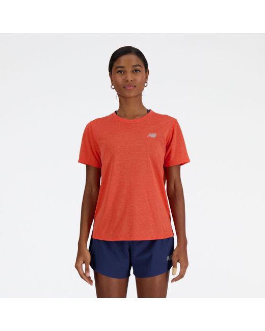 Athletics t-shirt di New Balance in Red