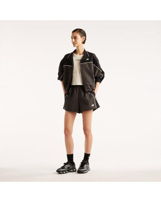 New Balance Black Trackside Woven Short