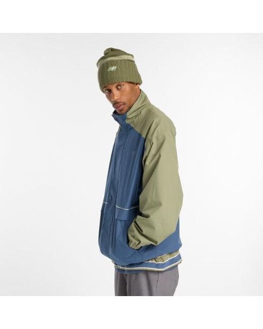 New Balance Blue Numeric Waterproof Jacket for men