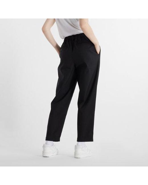 New Balance Black Boylston Twill Tapered Pant