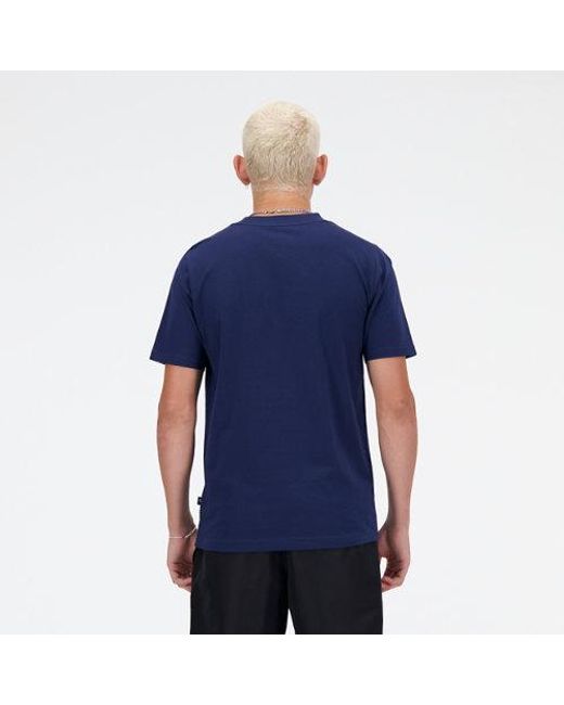 New Balance Blue Sport Essentials Graphic T-Shirt 4 for men