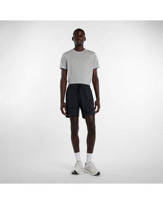 New Balance Black Rc Essential Short 7" for men