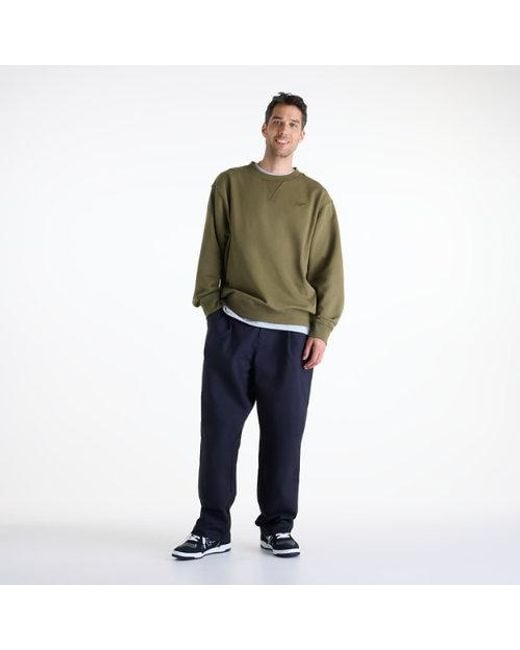 New Balance Green Numeric French Terry Crew for men