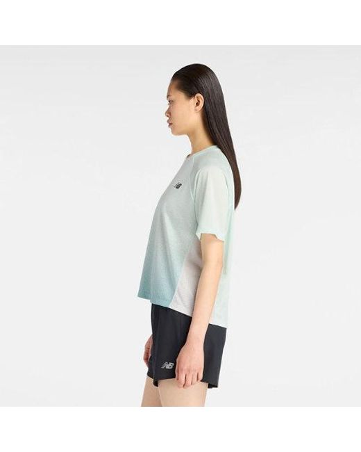 New Balance White London Edition Visually Technical Rc Essential Run T-Shirt