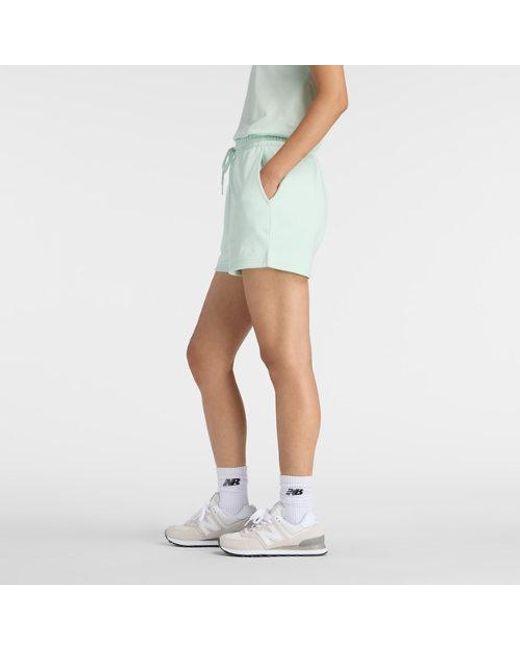 New Balance Green Sport Essentials French Terry Short